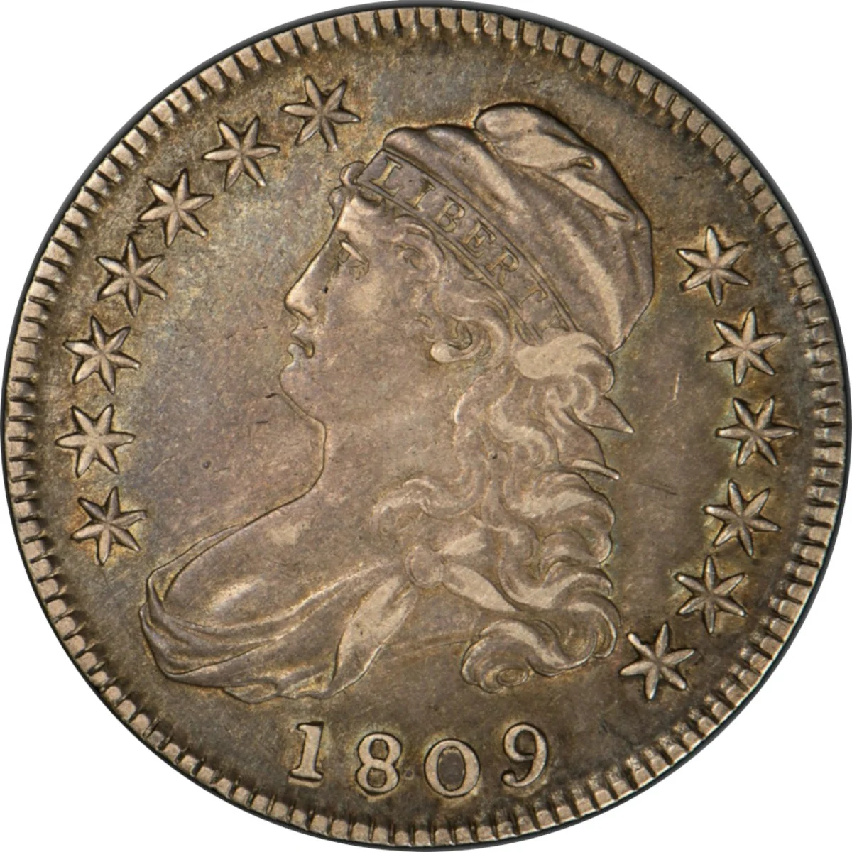 1809-50c-Capped-Bust-Half-Dollar-#3----Overton-105,-R2